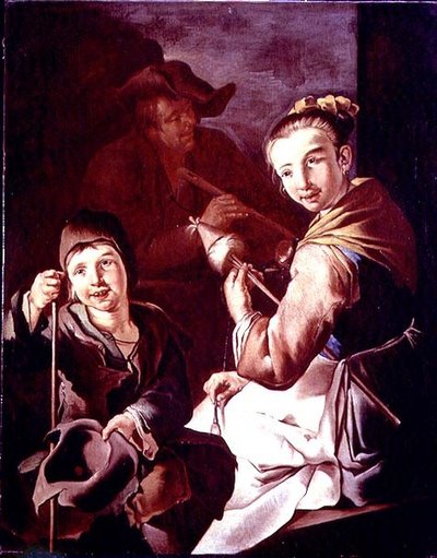The Spinner by Giacomo Francesco Cipper