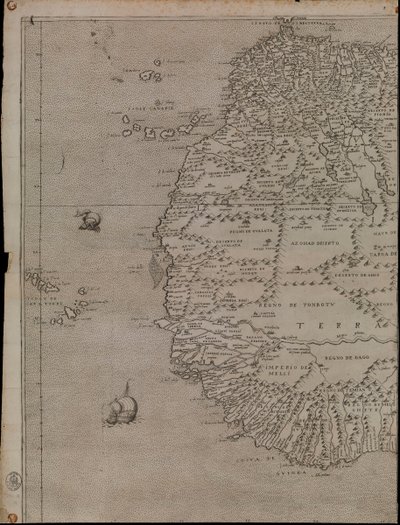Map of Africa by Giacomo Gastaldi