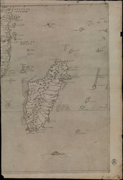Map of Africa by Giacomo Gastaldi