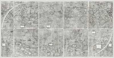 Universale World Map by Giacomo Gastaldi