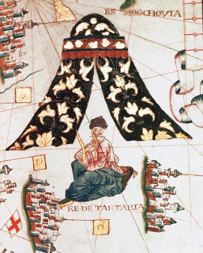 The king of the Tartars by Giacomo Maggiolo