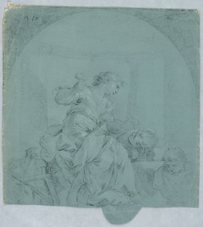 Design for Allegory of Sculpture by Giacomo Zampa