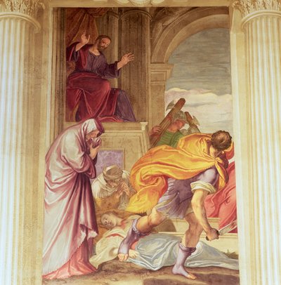 Murder of the Virgin by Giambattista (1526 78) Zelotti