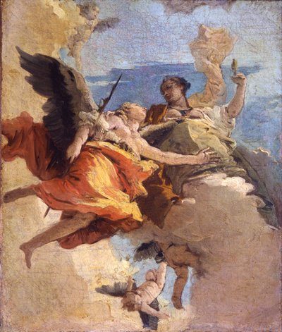 Allegory of Virtue and Nobility by Giambattista Tiepolo