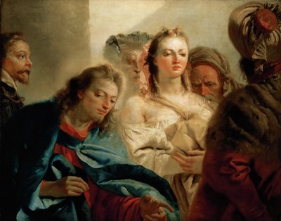 Christ and the Woman Taken in Adultery by Giambattista Tiepolo