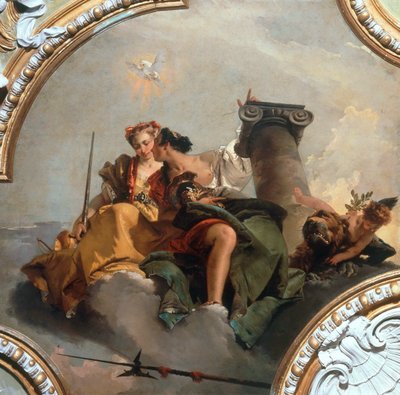 Courage and Justice, 1744 by Giambattista Tiepolo