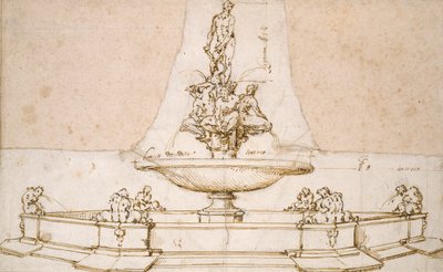 Design for a Fountain, Late 16th Century by Giambologna