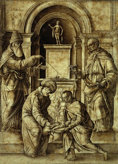 Sacrificial Scene by Gian Francesco de Maineri