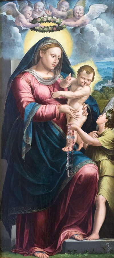 Our Lady of the Rosary by Gian Gheramo dalle Catene