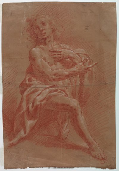 Kneeling Man by Gian Giacomo Barbelli