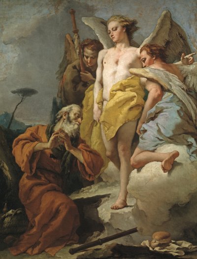 Abraham and the Three Angels, ca 1770 by Giovanni Domenico Tiepolo