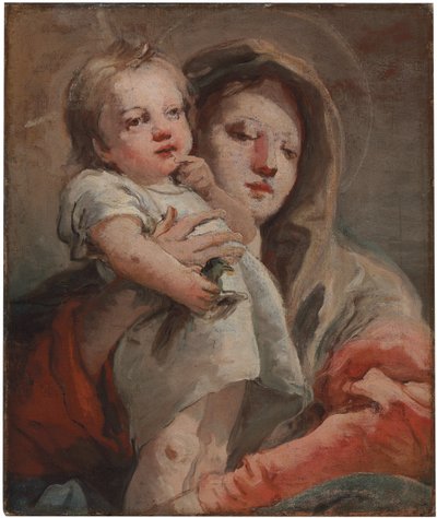 The Madonna and Child with a Goldfinch by Giovanni Domenico Tiepolo