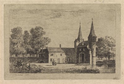 East Gate in Delft by Gijsbertus Johannes Verspuy