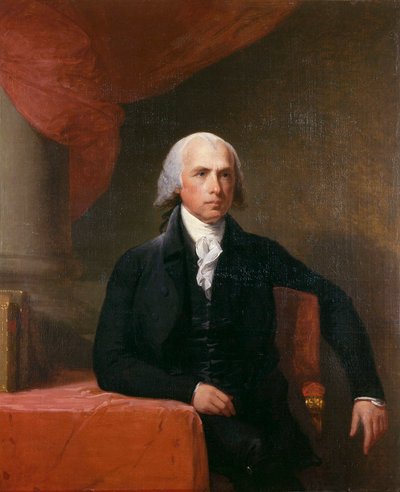 James Madison (1751-1836), American Politician by Gilbert Stuart