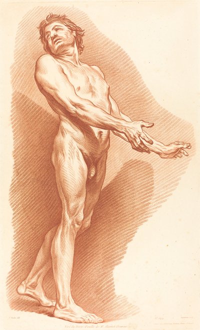 Academy (642) by Gilles Antoine Demarteau after Carle Van Loo