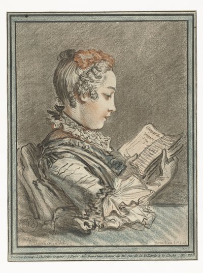 Reading Woman (Femme Lisant Eloyse et Abailar) by Gilles Demarteau