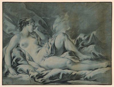 Nude Woman Sleeping by Gilles Demarteau