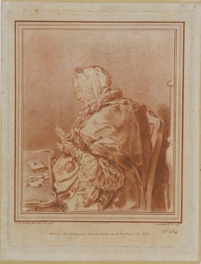 Portrait of Madame Geoffrin, 1699-1777 by Gilles Demarteau