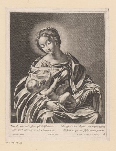 Mary with Child by Gilles Rousselet