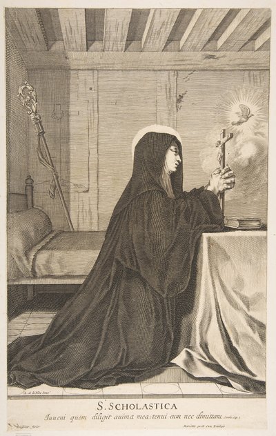 St. Scholastica by Gilles Rousselet