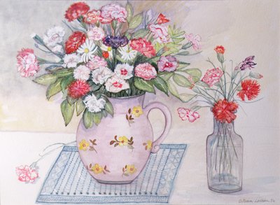 Carnations and Daisies by Gillian Lawson