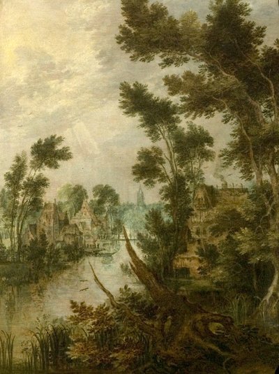 River Scene by Gillis Claesz d Hondecoeter
