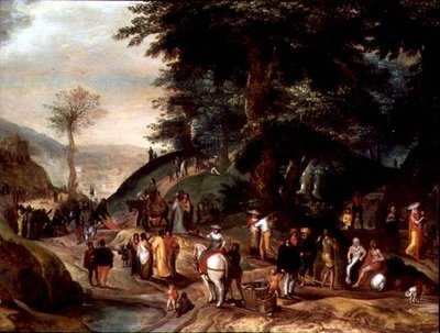 Christ Entering Jerusalem by Gillis Mostaert