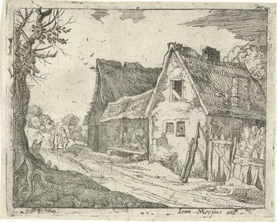 Farmhouse on a Country Road by Gillis Peeters (I)