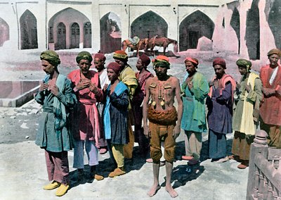 Dervishes and Martyrs, Tehran (c1890) by Gillot