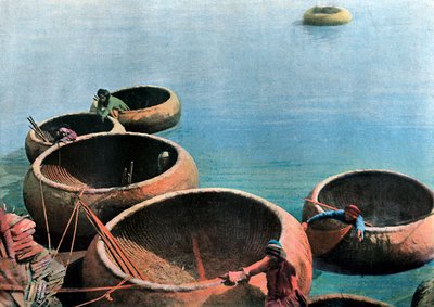 Kouffehs on the Euphrates River by Gillot