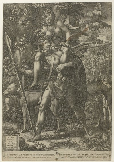 Allegory of the Hunt by Giorgio Ghisi