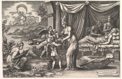 Allegory of Birth by Giorgio Ghisi