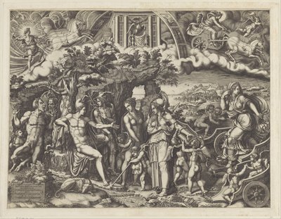 The Judgment of Paris by Giorgio Ghisi