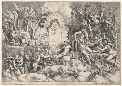 The Death of Procris by Giorgio Ghisi
