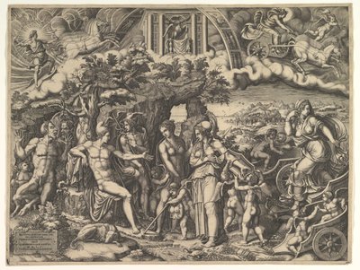 The Judgment of Paris by Giorgio Ghisi