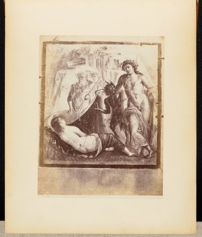 Bacchus and Ariadne fresco Pompeii by Giorgio Sommer