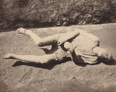 Human Cast, Pompeii by Giorgio Sommer