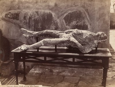 Human Cast, Pompeii by Giorgio Sommer