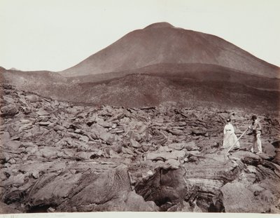 Walk on the lava of Vesuvius by Giorgio Sommer
