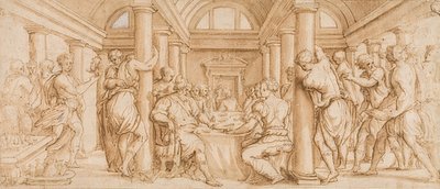 Wedding Feast of Esther and Ahasuerus by Giorgio Vasari