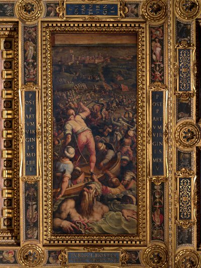 Rout of the Turks at Piombino by Giorgio Vasari