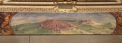 View of Lucignano by Giorgio Vasari