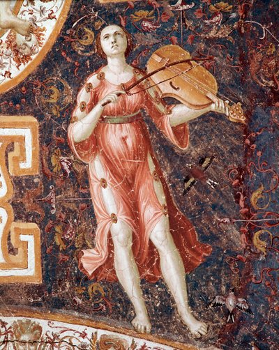 Young woman playing the violin by Giorgio Vasari