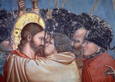 The kiss of Judas (detail) by Giotto (c.1266 1337)