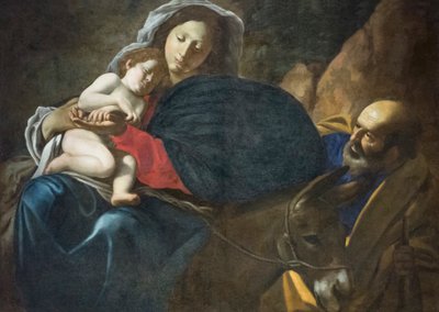 Flight into Egypt by Giovanni Battista Caracciolo