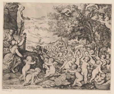 Worship of Venus by Putti by Giovanni Andrea Podesta