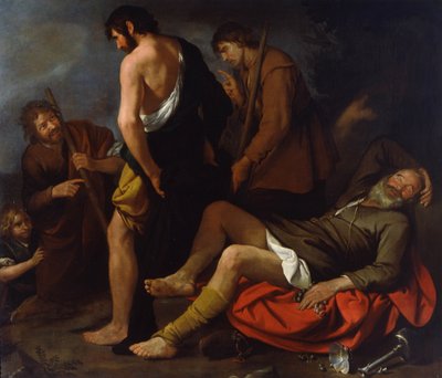 Drunkenness of Noah by Giovanni Andrea de Ferrari