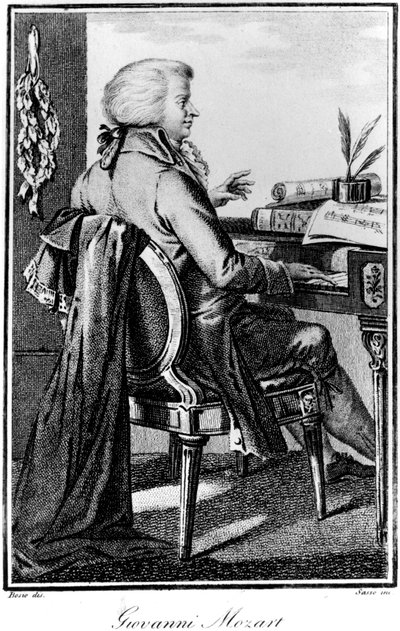 Wolfgang Amadeus Mozart, Austrian Composer by Giovanni Antonio Sasso