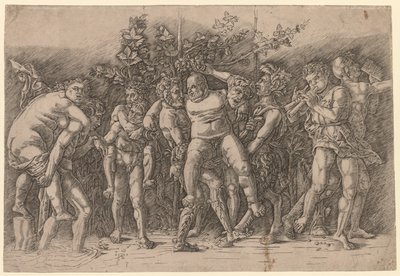Bacchanal with Silenus by Giovanni Antonio da Brescia