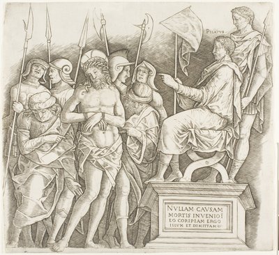 Christ before Pilate by Giovanni Antonio da Brescia